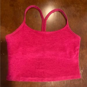 Beyond Yoga Spacedye Slim Racerback Cropped Tank w/ Shelf Bra